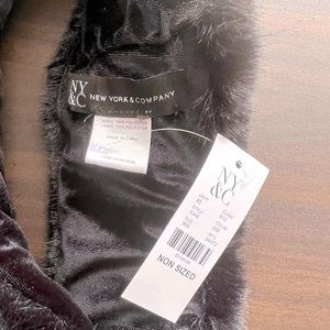 Fab black faux fur headband